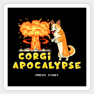 8-Bit Corgi Apocalypse Sticker